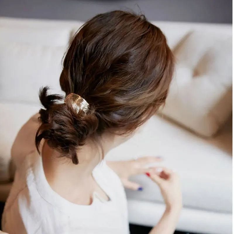 1 шт. Модный женский листок резинка для волос эластичная повязка на голову