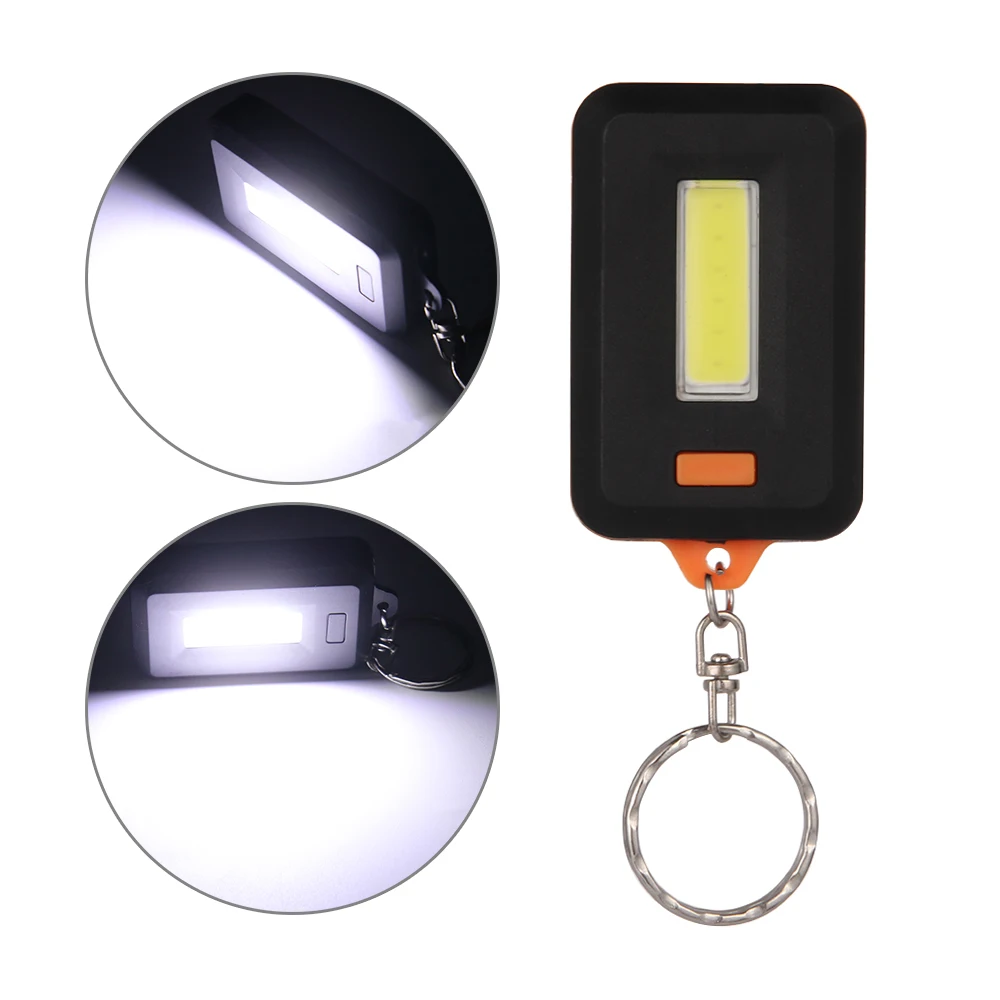 Случайный цвет Новый мини портативный COB брелок со светодиодной фонарик