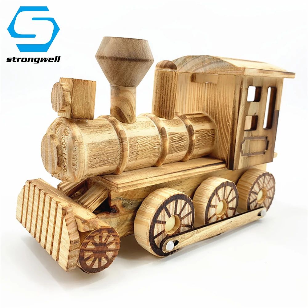 Креативный антикварный паровой поезд ремесла модель фигурки Искусство