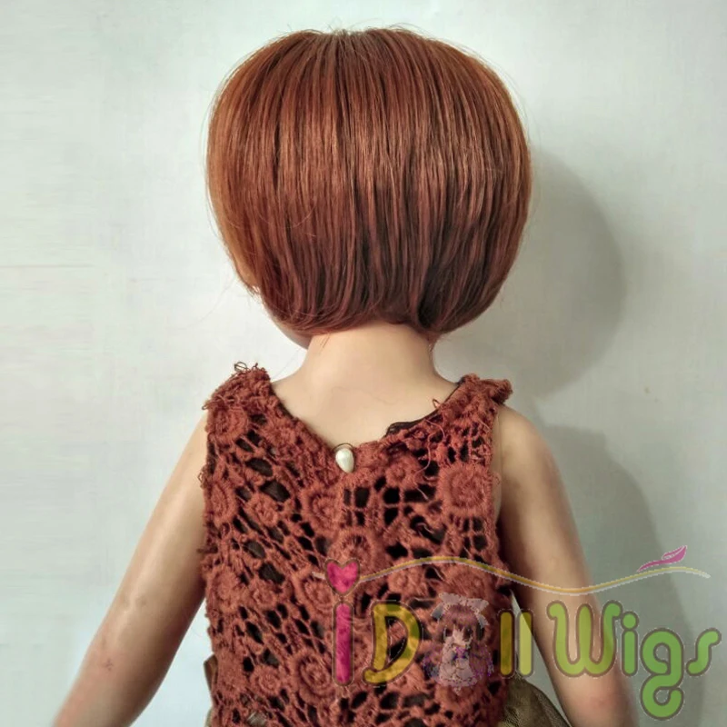Бесплатная доставка синтетический милый короткий боб парик с полной челкой для 18