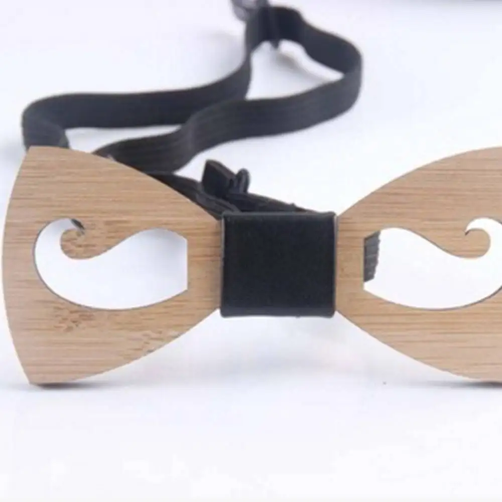 Moustache Модная ретро винтажная Мужская деревянная бабочка аксессуар Бабочка Свадебный подарок бамбуковая деревянная бабочка для мужчин бизнес горячая распродажа - Цвет: Moustache