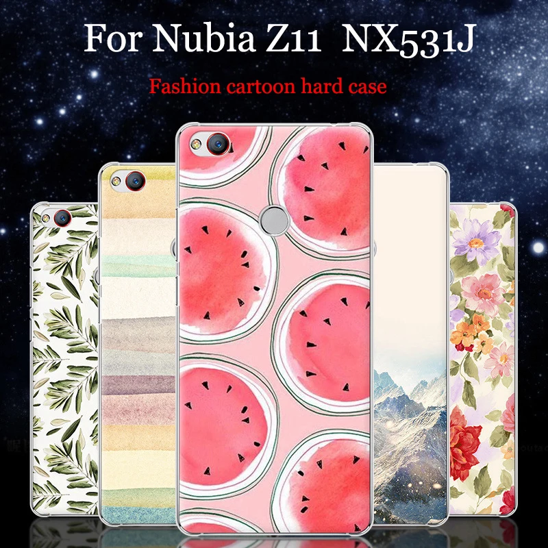 

Чехол для Nubia Z11 NX531J, милый мультяшный жесткий чехол Purecolor для Nubia Z11, чехол-накладка, чехол s для Nubia Z 11
