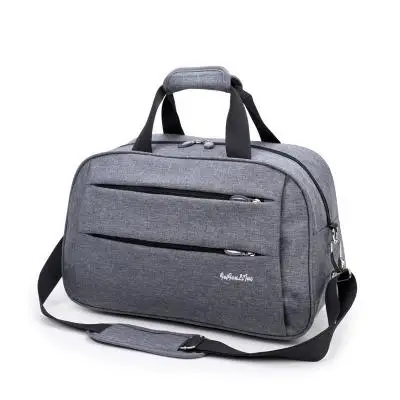 travel bag-Gray-L Большая вместительная дорожная сумка, мужская дорожная сумка, ручная сумка для багажа, спортивная сумка для фитнеса, сумка для путешествий, для женщин, мужская сумка - Цвет: travel bag-Gray-L