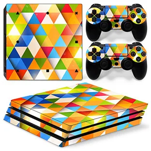 GOOYIYO-для sony PS4 Pro наклейка геймерская консоль контроллеры Виниловая наклейка цветная Живопись Кожа Play станция 4 Pro полная наклейка - Цвет: TN02-0706