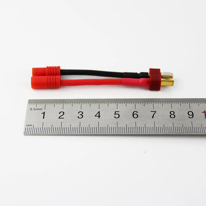 Коннектор OliYin 100 шт./лот переходник кабель преобразователя 14awg Deans T штекер папа в