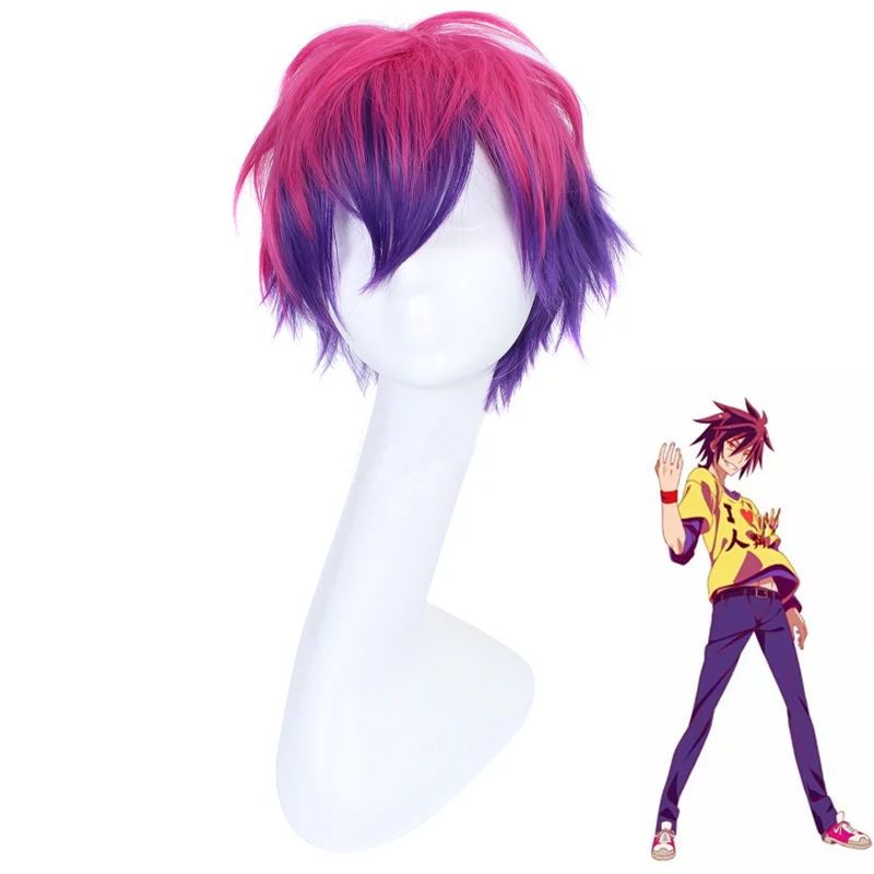 

Парик сора из аниме «NO GAME NO LIFE» для косплея, короткие термостойкие синтетические волосы для мужчин и женщин