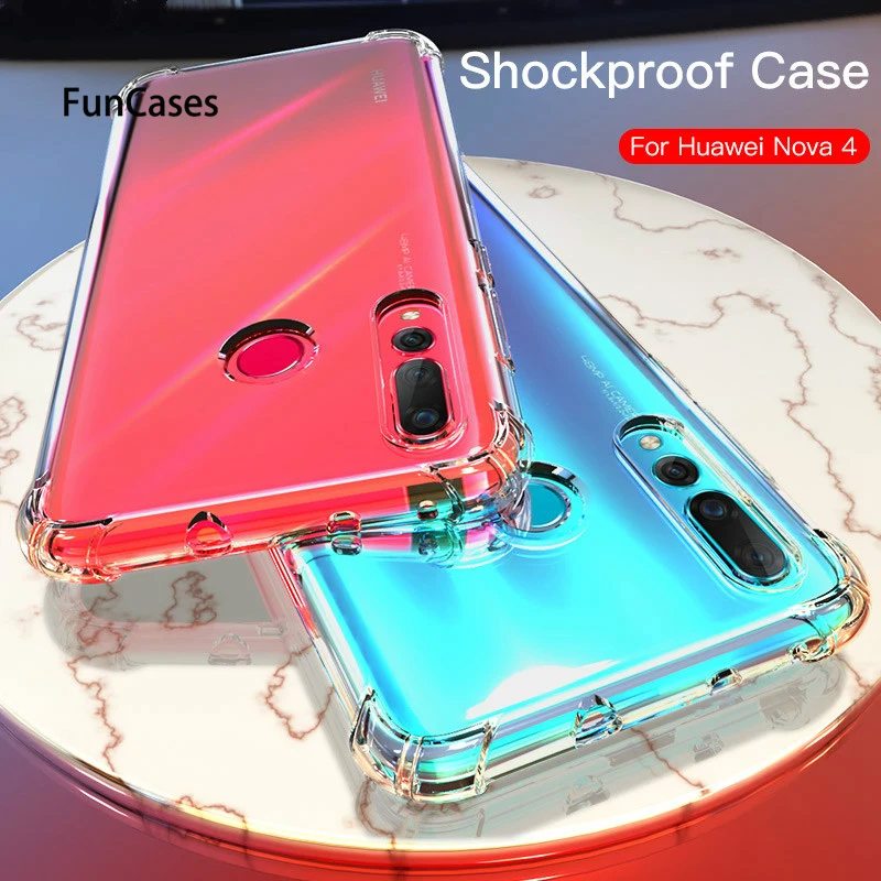 Противоударный чехол для huawei Y7Pro Y9 P Smart 2019 P30 P20 Nova 4E 4 3 3i Honor 8A 8C 8X V20 силиконовая