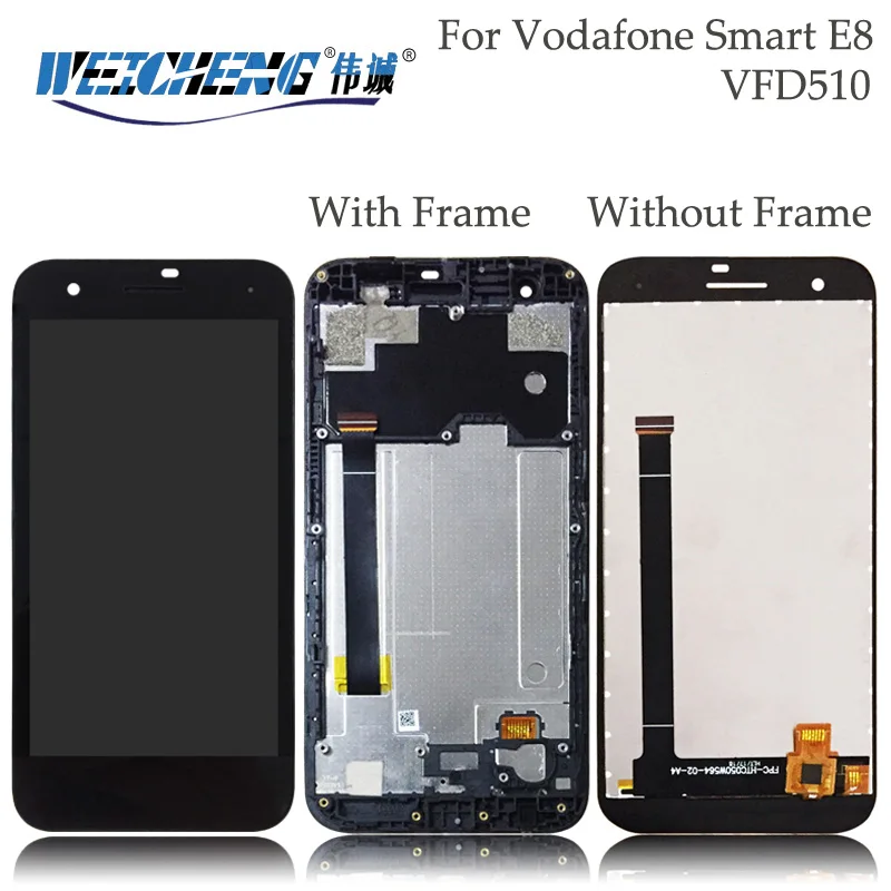 Для Vodafone Smart E8 VFD510 VFD 510 VF510 ЖК-дисплей + сенсорный экран в сборе с рамкой для VFD510 ЖК-дисплей + Бесплатные инструменты