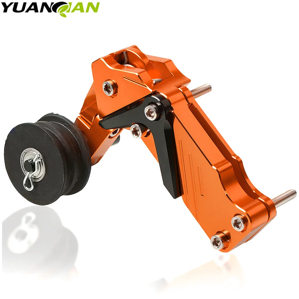 Оранжевый Натяжитель цепи мотоцикла для ktm duke 125 200 390 690 smc 1290 rc honda kawasaki yamaha tmax 530 500 r25 - Цвет: Оранжевый