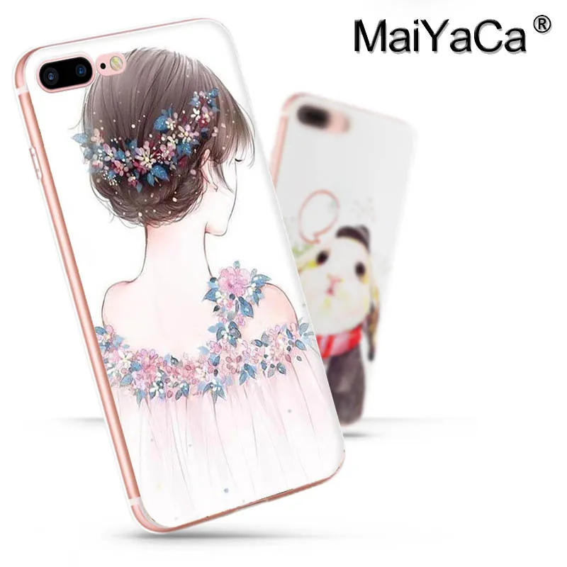 Чехол для телефона MaiYaCa с рисунком девочек на свадьбу iPhone 8 7 6 6S Plus X 5 5S SE 5C|Бамперы| |