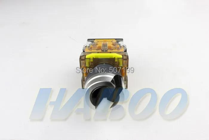 

5pcs/lot 2position selector switch diameter22mm 2position rotary switch reset lock switch 10A 600V