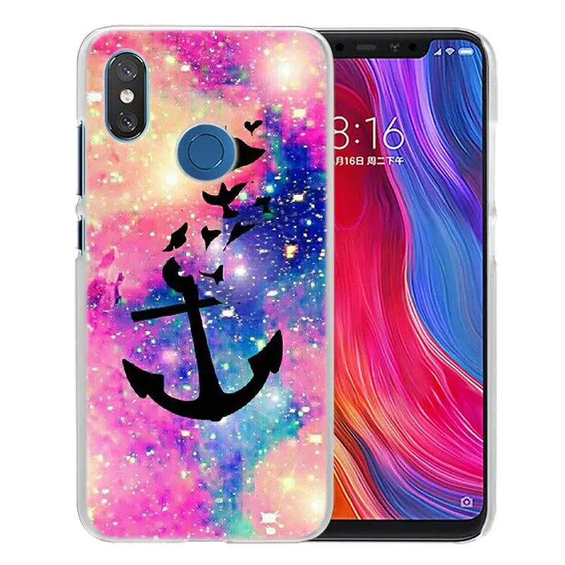 Для Xiao mi Red mi Note 7 Go 6 6A Pro S2 5 Plus 4X mi Play 8 lite A2 A1 Прозрачный жесткий пластиковый чехол для украшения блестящий красный - Цвет: 12
