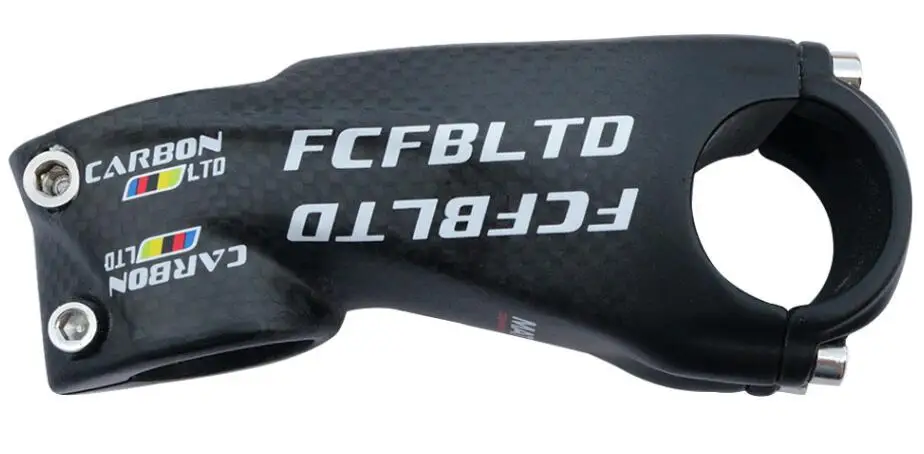 FCFB сверхлегкий 3 k вынос руля из углеродного сплава дорога велосипед вынос руля для велосипеда 31,8 мм 25,4 мм передняя вилка для горных велосипедов ствол 28,6 мм 50-120 мм