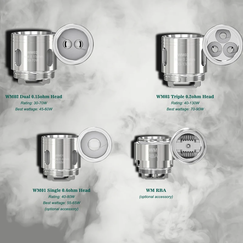 Катушка Wismec WM WM01 5 шт./лот одна катушка 0 4 Ом двойная WM02 15 тройная головка WM03 2 для