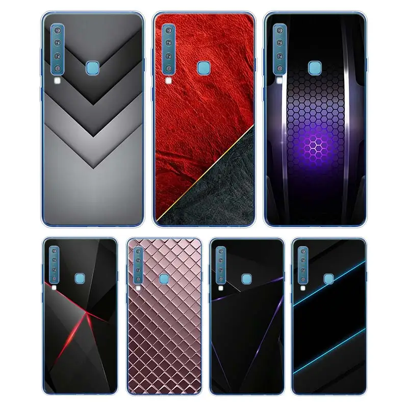 Силиконовые чехлы для телефонов чёрный свет темные фигуры Samsung Galaxy A50 A30 A10 A8 A7 A6 A5 A3