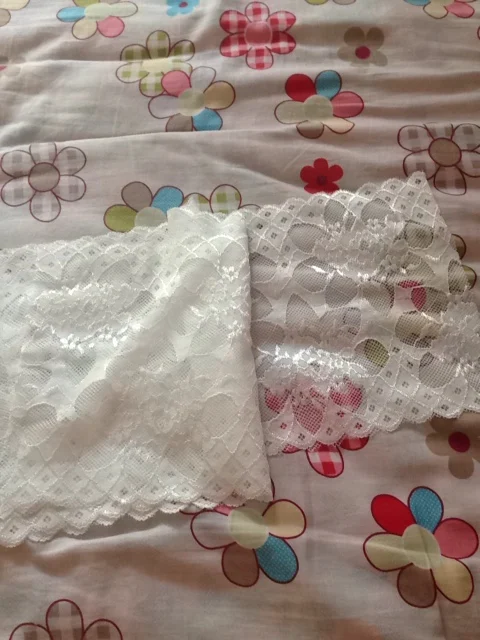 5м/Интернет вещей Красивая эластичная кружевная отделка для одежды ткань лацкан ширина 18см оптовая цена Z561