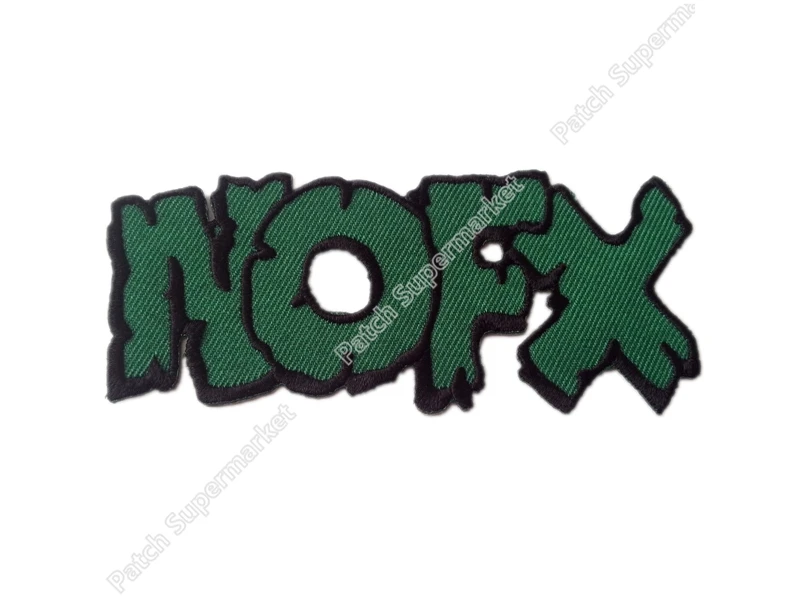 Ноfx зеленая полоса музыкальная Байкерская жилетка нашивки вышитые железные на