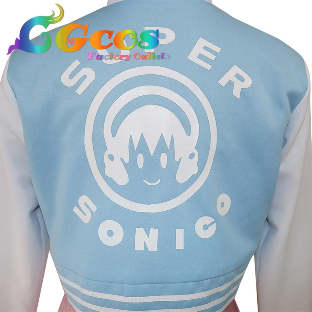 CGCOS Бесплатная доставка Косплей Костюм Супер Соник новый в наличии