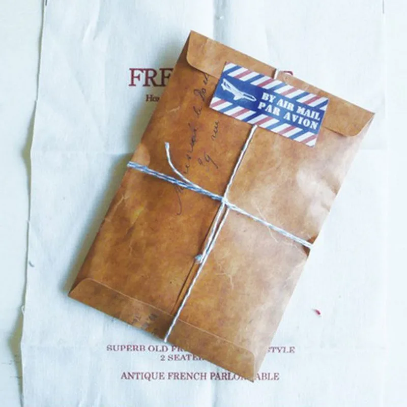 

Coloffice 5PCS/Lot Retro Kraft Paper Envelope Writing Paper Office&School Supplies Envelope For Vintage European Gift Envelope