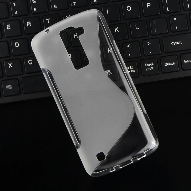 Для LG K8 K350 ультратонкие мягкий S линии ТПУ прозрачной силиконовой резины