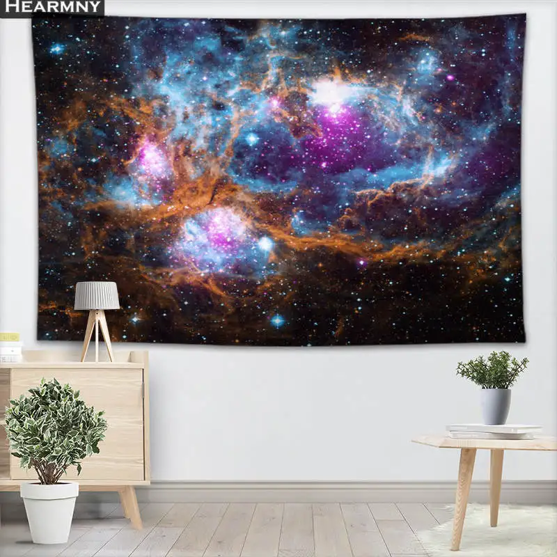 Настенный декоративный гобелен с красочным принтом 140x200 см | Дом и сад