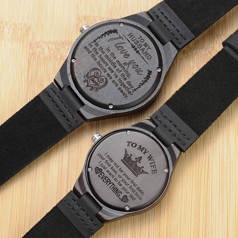 Часы наручные с гравировкой для мужчин и женщин семейный специальный