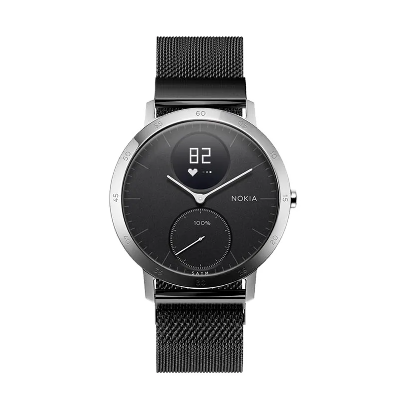 Миланская Петля из нержавеющей стали быстросъемные браслеты для Nokia Withings Steel HR