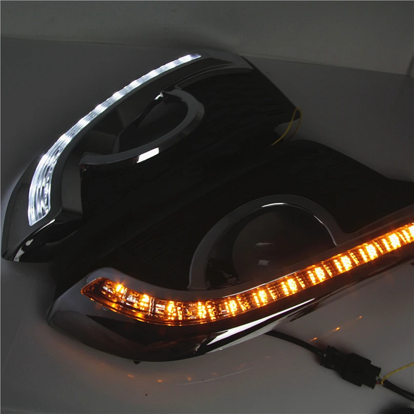 Автомобильная проблесковая 1 комплект светодиодный DRL Вождения освещают