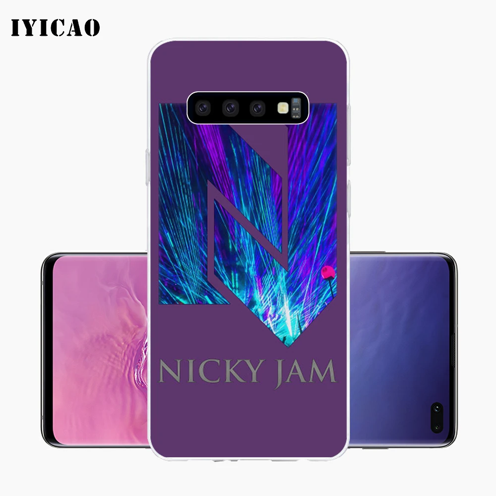 IYICAO Nicky Jam Мягкий силиконовый чехол для телефона Samsung Galaxy S10e S10 S9 S8 Plus S7 Edge TPU |