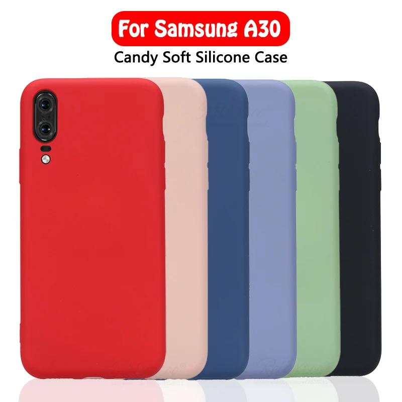 2021 Мягкий чехол из жидкого силикона для Samsung Galaxy A30 A305 яркого цвета девочки