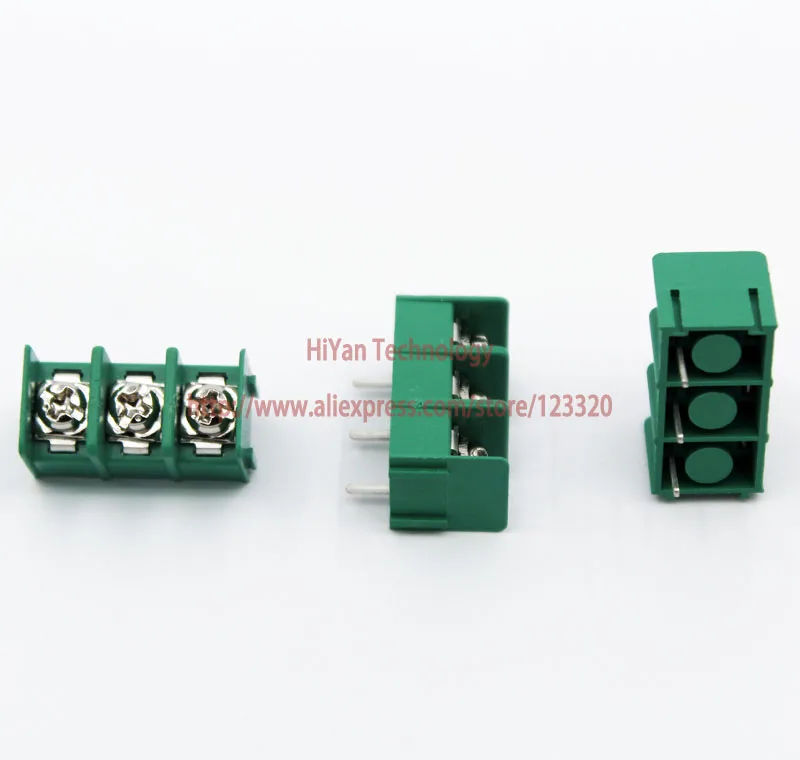 

(50 шт./лот) KF7.62 3Pin PCB винтовой клеммный блок разъем KF7.62-3P шаг: 7,62 мм/0,3 дюйма Зеленый MG7.62 3 контакта