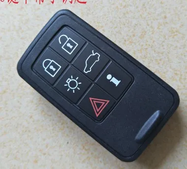6B NO Insert key 6B смарт-пульт дистанционного ключа замена оболочки для Volvo XC60 S60 S60L V40 V60 S80 XC70 5+ 1 кнопки смарт-чехол для ключа с логотипом - Цвет: 6B NO Insert key