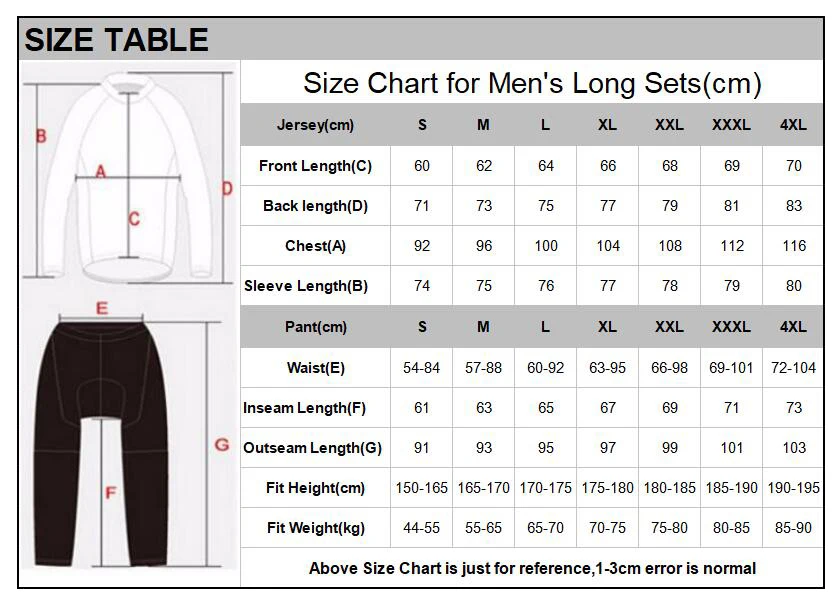 Одежда для велоспорта Pro Team Комплект Осень Велосипедный спорт ткань Майо с