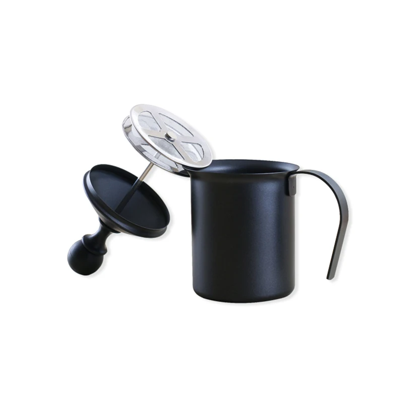 

YRP 400/800ml Stainless Steel milk frother black Frothing pitcher Kitchen accessories Jug coffee Latte Tea Coffee Cooking Tools