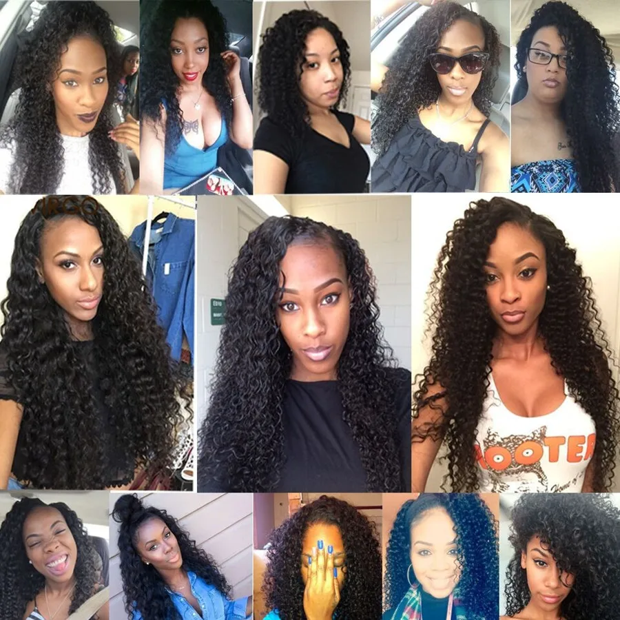 Brazilian Virgin Hair With Closure 7A Lace Frontal Bundles Deep Wave 360 Band |