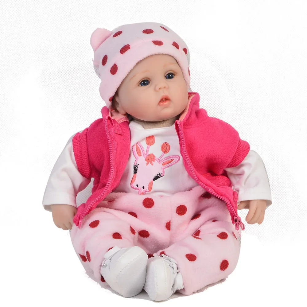 

17"42cm Alive Bebe Accompany Doll vinyl newborn Reborn silicone lol dolls kids Xmas Brinquedos Limited Collection Birthday Gift