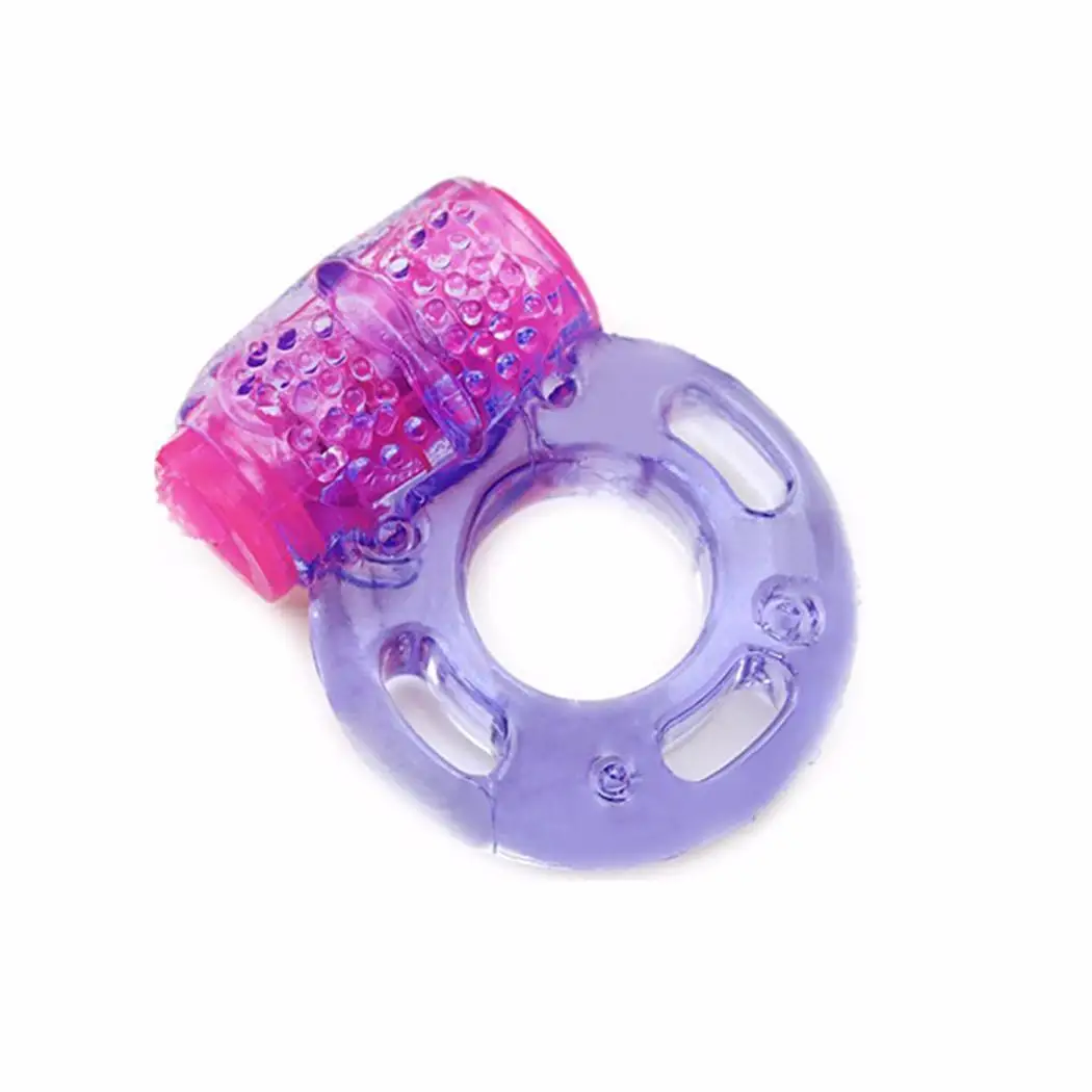 Унисекс Эластичный вибрирующий пенис стимуляции кольцо вибрационное