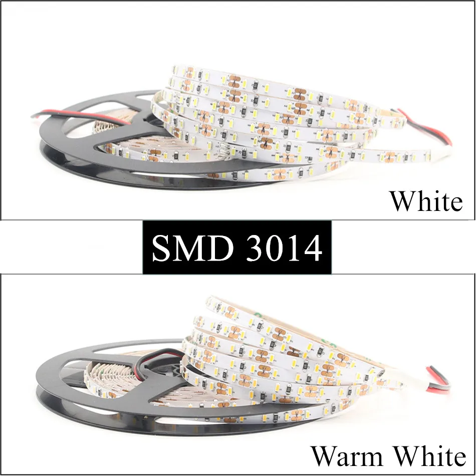 DC 12 V Светодиодная лента 5 м 300 светодиодный 600 SMD 2835 3014 5630 не Водонепроницаемый мм