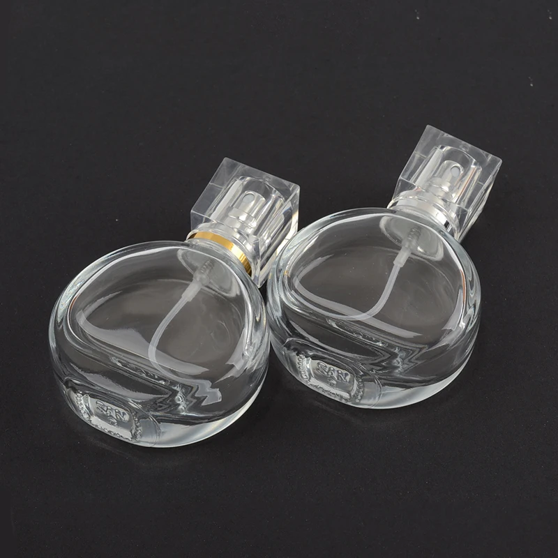 1 шт 25 мл портативная бутылка для путешествий пустой прозрачный стеклянный