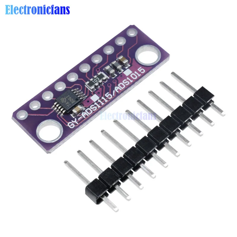 16 бит IIC I2C 4 канальный ADS1115 модуль ADC с усилителем Pro Gain для Arduino 2 В до 5