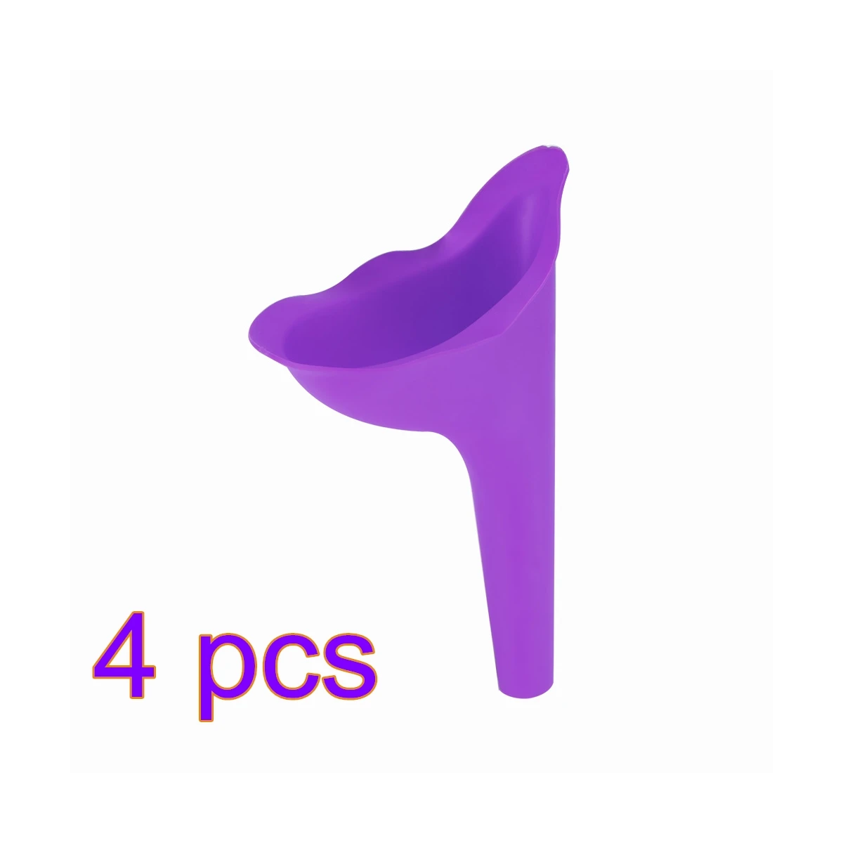 4pcs purple Женский писсуар силиконовый писсуар Dispositif Voyage женский Кемпинг En Plein Air Stand Up Pipi Urinoirs Des& аварийный мешок для мочи - Цвет: 4pcs purple