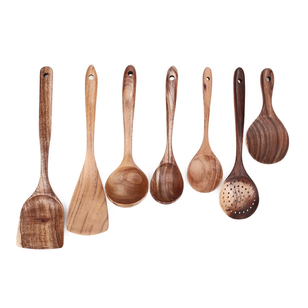 Набор кухонной утвари деревянная кухонная утварь Гладкий натуральный материал