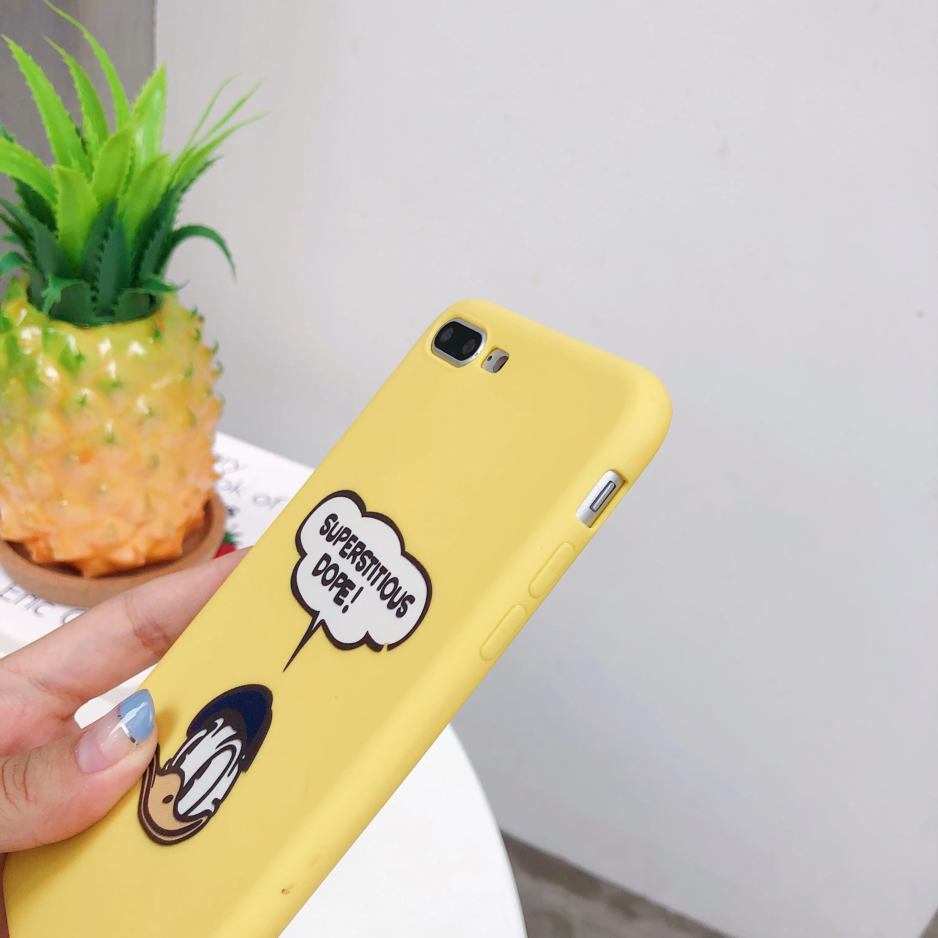 Для OPPO F1 F3 F5 A1 A3 A5 A39 A57 A59 A73 A79 A83 R9 R9S R11 R11S R15 мечта зеркало плюс симпатичные Желтые