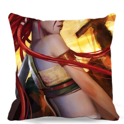 Героический девушка на поле боя Чехлы хлопок полиэстер декоративные стул