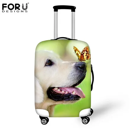 H1220 FORUDESIGNS, толстые туристические аксессуары, милый кот, собака, водонепроницаемый, защита от пыли, дождевик для 18-30 дюймов, чехол для багажника, чехол для путешествий - Цвет: H1220