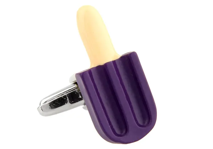 Запонки Для Мороженого iGame качественный латунный материал фиолетовый цвет новый