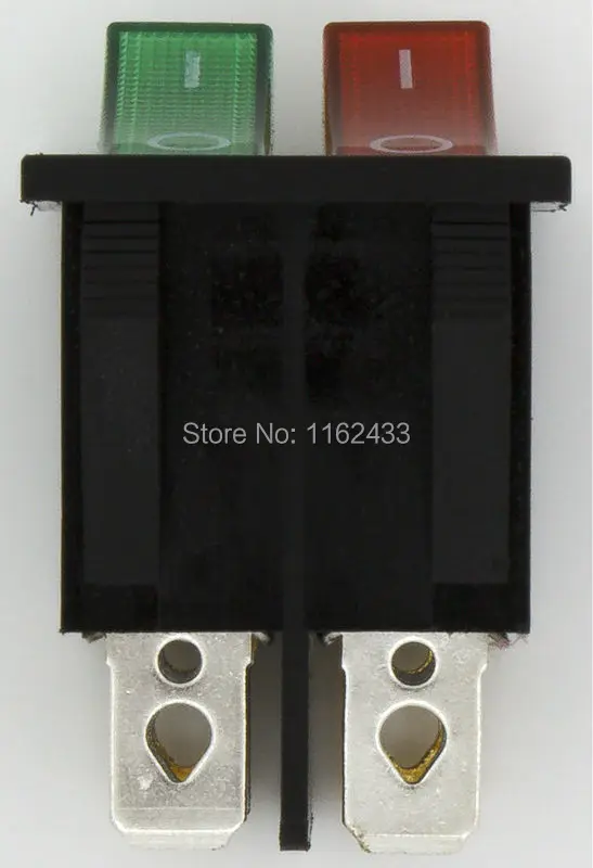 5 шт./лот KCD6 202N rocker switch перфорированный 26x22 мм 6 контактный ON OFF Выключатель питания