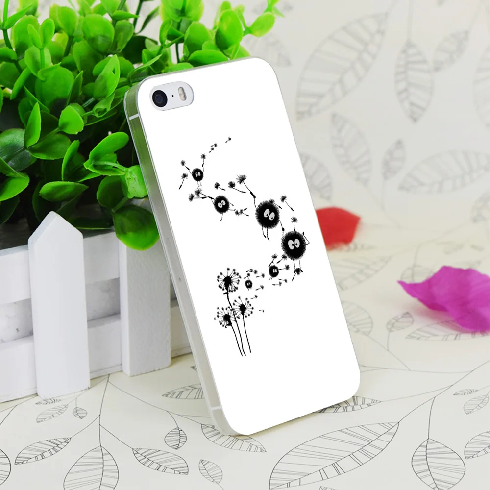 C3819 Flying Susuwatari Прозрачный Жесткий Тонкий чехол для Apple IPhone 4 4S 4G 5 5G 5S SE 5C 6 6S Plus |