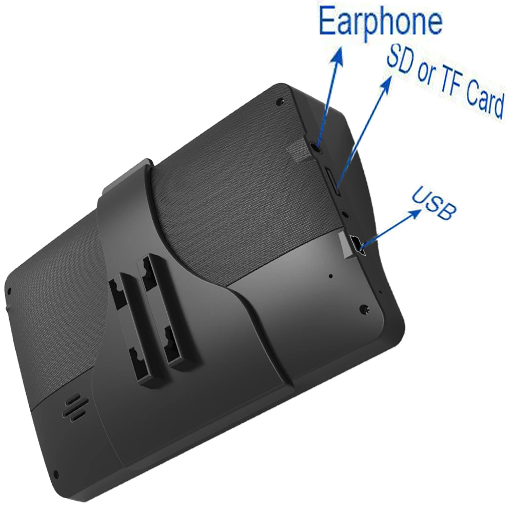Автомобильный GPS навигатор 7-дюймовый HD ЖК-экран FM Bluetooth спутниковый голосовой