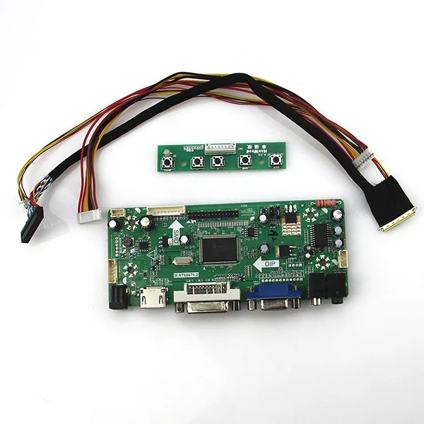 

M.NT68676 плата драйвера ЖК/светодиодного контроллера для B140XW01 V.8 (HDMI + VGA + DVI + аудио) 1366*768